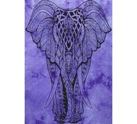 Poster arazzo bohemien in cotone da appendere a parete elefante indiano arte ...