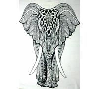 Poster arazzo zingaro hippie bohomian hippie bianco e nero da appendere al mu...