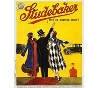 Poster Art Deco Studebaker - Retro Car Fashion Wall Art -...