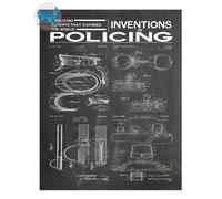 Poster Arte Brevetti Forze dell'Ordine - Invenzioni Polizia Wall Art 18x24...