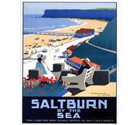 Poster arte britannica Saltburn by the Sea Wall Art - 12X16/16X20/18X24/24X36