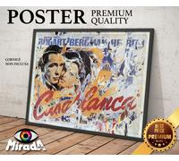 POSTER arte Casablanca pop art arte Bogart Bergman TOP QUALITY