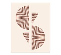 Poster arte da parete geometrica minimalista - arredamento moderno arte moderna