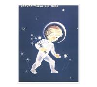 Poster arte da parete per bambini Cosmic Dreamer Space decorazione casa di...