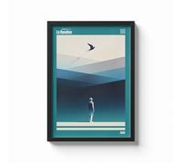 Poster Arte Moderna ispirato a "La Rondine" di Mango con QR Code Musica Italiana