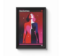 Poster Arte Moderna ispirato a "L'amore non mi basta" di Emma con QR Code Musica