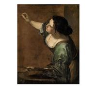 Poster Artemisia Gentileschi Autoritratto Wall Art Qualità Premium