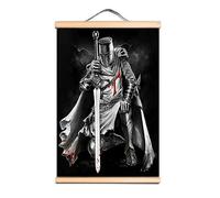 Poster artistici da parete con cavalieri templari crociati cristiani su tela per aule, soggiorno, dormitorio, decorazione per la casa, 4 (40 x 60 cm)