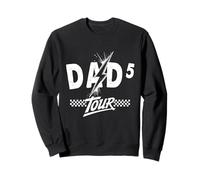 Poster artistico con scritta "Dad x5 of Five Tour Rock Band" Felpa
