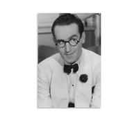 Poster artistico da parete con attore del film americano Harold Lloyd, stampa su tela, poster, opere d'arte per decorare la stanza, 50 x 75 cm