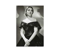 Poster artistico da parete con donne greche del XX secolo Maria Callas, stampa artistica da parete su tela, decorazione per la casa, con cornice/senza cornice, 40 x 60 cm