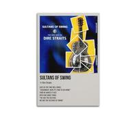 Poster artistico da parete con immagine di Sultans of Swing di Dire Straits per soggiorno, camera da letto, 40 x 60 cm, senza cornice