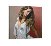 Poster artistico da parete con la famosa attrice Kate Beckinsale (42), stampa artistica da parete, decorazione moderna, 60 x 60 cm