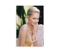 Poster artistico da parete con la famosa attrice Sharon Stone Art (10), poster su tela, decorazione moderna per camera da letto, 40 x 60 cm