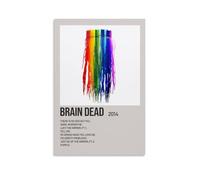 Poster artistico da parete con motivo Brain Dead by Russ, stampa artistica da parete estetica vintage, poster decorativo per soggiorno, camera da letto, 50 x 75 cm, senza cornice