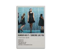 Poster artistico da parete con scritta in inglese "Rumour has it Someone Like You" di The Glee, decorazione artistica da parete per soggiorno, camera da letto, 30 x 45 cm, senza cornice