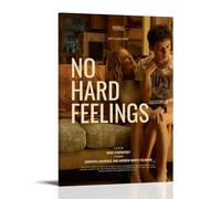 Poster artistico da parete con scritta "No Hard Feelings", per camera da letto, 40 x 60 cm, stile cornice