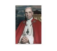 Poster artistico da parete con stampa artistica su tela, motivo: Il 260° Papa della Chiesa Cattolica Venerabilis Pio PP. XII, 30 x 45 cm