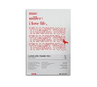 Poster artistico da parete con stampa di musica e film di Mac Miller, decorazione artistica da parete per soggiorno e camera da letto, 50 x 75 cm, senza cornice