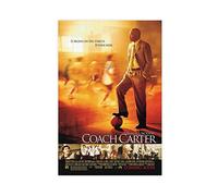 Poster artistico da parete con stampa su tela, motivo film sportivi con coach Carter, decorazione artistica da parete per soggiorno e camera da letto, senza cornice, 30 x 45 cm