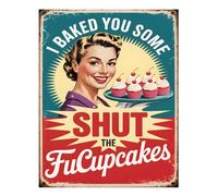 Poster artistico da parete cucina retrò - divertente decorazione vintage di...