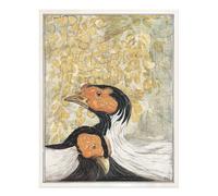 Poster artistico da parete Elegant Birds Art Nouveau decorazione casa di...
