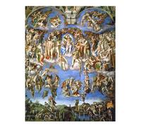 Poster artistico da parete L'ultimo giudizio di Michelangelo qualità premium