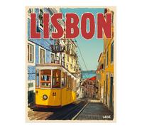 Poster artistico da parete paesaggio urbano di Lisbona - decorazione urbana...