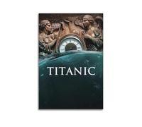 Poster artistico da parete per il film Titanic, poster decorativo su tela, poster decorativo moderno per camera da letto, per camera da letto (30 x 45 cm)