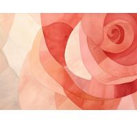 Poster artistico da parete rosa astratta - elegante decorazione floreale...