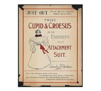 Poster artistico da parete stile vintage 'Twixt Cupido e Creso qualità premium