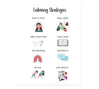 Poster artistico da parete strategie calmanti per decorazione casa ufficio...