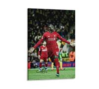 Poster artistico da parete su tela di Sadio Mane, decorazione per soggiorno e casa, 40 x 60 cm