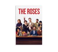 Poster artistico da parete su tela, motivo: film e musica vintage, motivo: The Roses Comedy Drama Cold Realism Magical Black Humor - Poster decorativo per soggiorno e camera da letto, 60 x 90 cm