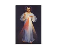 Poster artistico da parete su tela, motivo: Gesù Cristo, Divina Misericordia, decorazione moderna per la casa, poster artistico, 20 x 30 cm