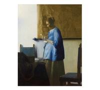 Poster artistico da parete Vermeer - Donna che legge una lettera alla...