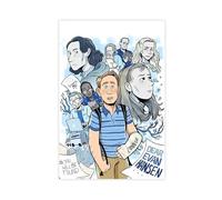 Poster artistico del film Dear Evan Hansen con teatro musicale di Broadway, iconici fan di Broadway, decorazione artistica da parete per soggiorno, camera da letto, 60 x 90 cm