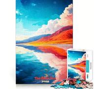 Poster artistico del Mar Morto in Giordania, puzzle da 1000 pezzi per adolescenti, gioco cognitivo, svago rilassante, assemblaggio di motivi, opera d'arte 50x75cm