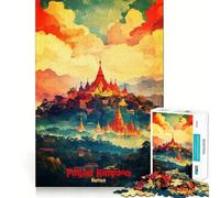 Poster artistico del Regno Pagano, puzzle da 1000 pezzi per adulti, puzzle che migliora la memoria, relax delicato, taglio preciso, regalo per le vacanze (50x75cm)