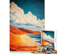 Poster artistico della Costa degli Scheletri, puzzle per adolescenti da 1000 pezzi, gioco di logica, divertimento per tutta la famiglia, bordo premium, 38x26cm