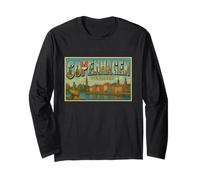 Poster Artistico di Copenaghen, Danimarca, Viaggio Vintage, Souvenir Maglia a Manica