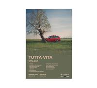 Poster artistico di Olly Juli con album musicale TUTTA VITA, per fan della lista delle canzoni dei cantanti, decorazione artistica da parete, stampa artistica da parete, per soggiorno, camera da letto