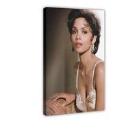 Poster artistico esclusivo con attrice carismatica di Halle Berry, poster su tela, decorazione per camera da letto, ufficio, camera da letto, regalo, 30 x 45 cm