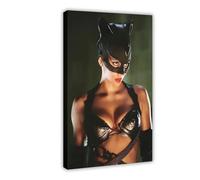 Poster artistico esclusivo con attrice carismatica di Halle Berry, ritratto, poster su tela, decorazione per camera da letto, ufficio, camera da letto, regalo, 30 x 45 cm