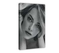 Poster artistico esclusivo con attrice carismatica Emma Stone, ritratto su tela, decorazione per camera da letto, ufficio, camera da letto, regalo, 30 x 45 cm