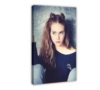 Poster artistico esclusivo con attrice giocosa Emilia Jones, ritratto, poster su tela, decorazione per camera da letto, ufficio, camera da letto, regalo, 50 x 75 cm