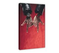 Poster artistico esclusivo con rapper Sfera Ebbasta, Shiva Santana, Money Gang, Hip Hop, 1 poster su tela, decorazione per camera da letto, paesaggio, ufficio, camera da letto, regalo, 40 x 60 cm