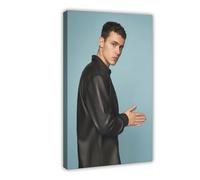 Poster artistico esclusivo con ritratto di attore Aarón Piper Aaron Piper, 1 poster su tela, decorazione artistica da parete per soggiorno e camera da letto, 30 x 45 cm