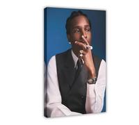 Poster artistico esclusivo con ritratto di Rapper ASAP ROCKY, 3 poster su tela, decorazione artistica da parete per soggiorno e camera da letto, 30 x 45 cm