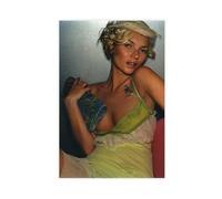 Poster artistico esclusivo e iconico della musa Kate modello Moss, poster vintage su tela, decorazione artistica da parete per soggiorno e camera da letto, 50 x 75 cm